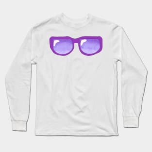 Purple Sunglasses Long Sleeve T-Shirt